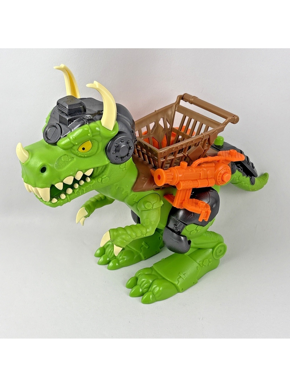 Grossery Gang Time Wars Chomp 'n' Chew Trash-O-Saur Green Dinosaur No Missiles